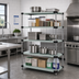 Thumbnail image #2 for Quantum 5-Shelf Solid Stainless Steel Shelving Starter Kit, 60