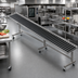 Thumbnail image #2 for Dinex DXIESRC6 6-Foot Cantilever Tray Make-Up Conveyor with PVC Rollers