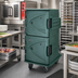 Thumbnail image #3 for Camtherm® Tall Profile Electric Hot/Cold Holding Cart with Double Doors, 12 Sheet Pan Capacity, Granite Green