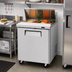 Thumbnail image #2 for Turbo Air M3 Series Sandwich/Salad Prep Table Refrigerator, 27.5 Inch, 1 Door, 8-Pan Top, Rear-Mount Self-Contained