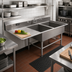 Thumbnail image #2 for John Boos Pro-Bowl 2-Compartment Sink with Left Drainboard, 16-Gauge 300-Series Stainless Steel