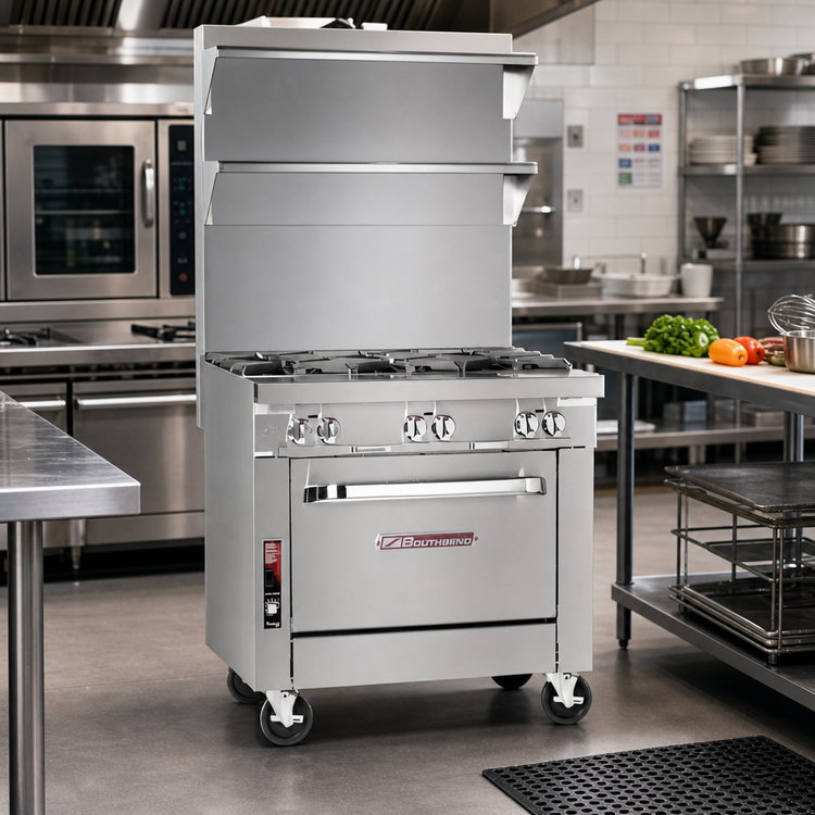 Product image #2 for Southbend Platinum P16C-X 16-Inch Heavy Duty Gas Range with 2 Open Burners and Cabinet Base