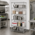 Thumbnail image #2 for Metro Super Erecta Stationary Chrome-Plated Wire Shelving Starter Unit, 24 x 21 x 74 Inches, 5 Shelves