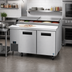 Thumbnail image #2 for Hoshizaki Steelheart 60-Inch Reach-In Two-Section Pizza Prep Table with 1/2-Inch White Poly Cutting Board
