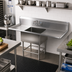 Thumbnail image #2 for John Boos Pro-Bowl 1-Compartment Stainless Steel Sink with Left & Right Drainboards, 81-1/4 Inch Wide