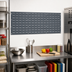 Thumbnail image #2 for Quantum QLP-4819 Wall-Mounted Louvered Panel Starter Unit, 48 x 19 Inches, Gray Enamel Finish