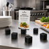 Thumbnail image #2 for American Metalcraft Black Acrylic 1-1/8-Inch Square Cube Menu Card Holder