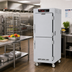 Thumbnail image #2 for Metro C5 8 Series Full-Height Mobile Pass-Thru Controlled Temperature Holding Cabinet with Solid Dutch Doors and Universal Slides, 120V
