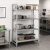 Thumbnail image #3 for Cambro Camshelving Premium 24-Inch Deep x 42-Inch Long x 84-Inch High 4-Tier Stationary Starter Unit, 3 Vented + 1 Solid