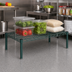 Thumbnail image #2 for Quantum 60 Inch x 24 Inch x 14 Inch Platform Dunnage Rack with Green Epoxy Antimicrobial Finish, 600-800 lb Capacity