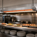 Thumbnail image #2 for Nemco 72-Inch Dual Lighted Remote-Controlled Infrared Strip Heater, 208V