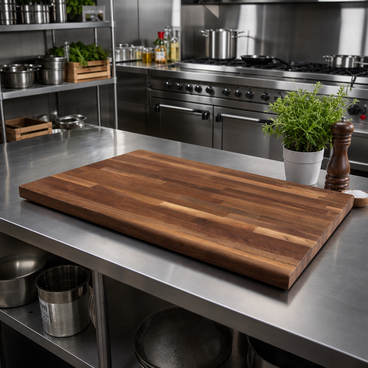 Product image #2 for Boos Block American Black Walnut Blended Edge Grain Kitchen Countertop, 48 x 30 x 1-1/2 Inches, Penetrating Oil Finish