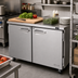 Thumbnail image #2 for Turbo Air PRO Series 48-Inch Two-Section Undercounter Refrigerator with Solid Locking Doors, 12.2 Cu. Ft.
