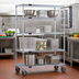 Thumbnail image #2 for EAGLEbrite 4-Tier 60 In. x 24 In. Wire Shelving Dolly Truck with Zinc Finish and Swivel/Brake Casters