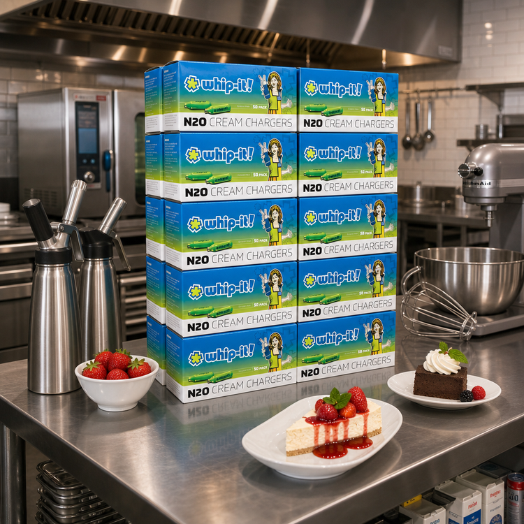 Product image #3 for Whip-It! Original N2O Whipped Cream Chargers, 12 x 50-Pack Case of 600