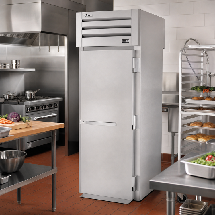 Product image #2 for True SPEC SERIES 89-Inch High Roll-Thru Heated Cabinet, 1-Section, Solid Swing Doors, Stainless Steel