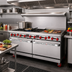 Thumbnail image #2 for American Range 60-Inch Commercial Gas Range with 36-Inch Griddle, 4 Open Burners, and 2 Convection Ovens