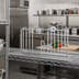 Thumbnail image #2 for Eagle Group 36-Inch Stainless Steel Shelf Divider for Wire Shelving, 8-Inch High