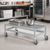Thumbnail image #2 for Fermostock Mobile Louvered Aluminum Dunnage Rack, 52 x 18 x 17 Inches, 600 lb Capacity