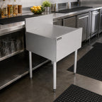 Thumbnail image #3 for Perlick Corporation Top Shelf TSF25DB 25-Inch Stainless Steel Freestanding Underbar Drainboard with 6-Inch Backsplash