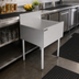 Thumbnail image #3 for Top Shelf 25-Inch Stainless Steel Freestanding Underbar Drainboard with 6-Inch Backsplash