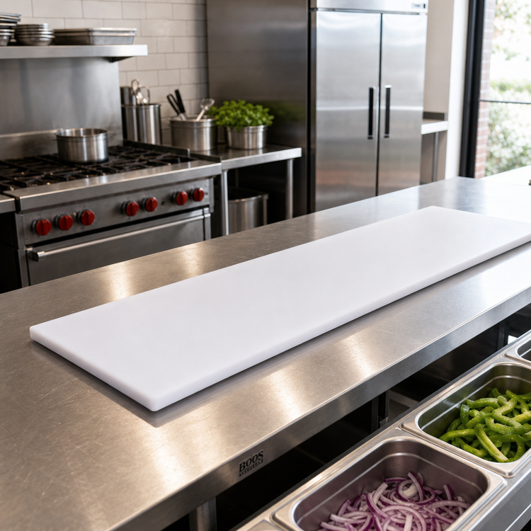 Product image #2 for John Boos Reversible Polyethylene Steam Table Cutting Board, 84 x 12 x 1/2 Inch