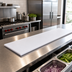 Thumbnail image #2 for John Boos Reversible Polyethylene Steam Table Cutting Board, 84 x 12 x 1/2 Inch