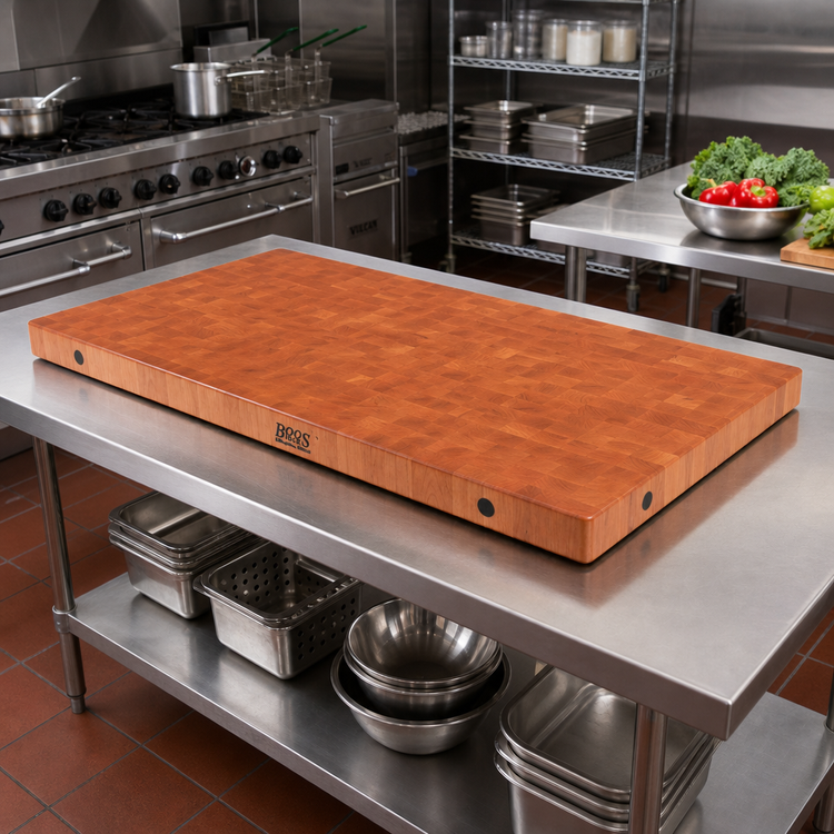 Product image #2 for Boos Block End Grain American Cherry Island Countertop, 60 x 25 x 2-1/4 Inches