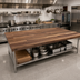 Thumbnail image #2 for John Boos Boos Block 84-Inch x 25-Inch American Black Walnut Blended Edge Grain Kitchen Countertop, Varnique Finish