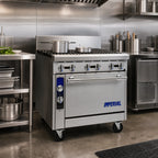 Thumbnail image #2 for Imperial (Middleby) Spec Series IHR-6 36-Inch Gas Range with 6 Open Burners, Standard Oven & Stainless Steel Exterior
