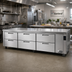 Thumbnail image #2 for Garland Polar Cuisine 114-Inch Four-Section Remote Refrigerator Base with 8 27-Inch Drawers