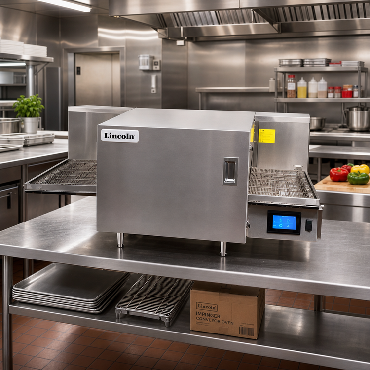 Product image #2 for Lincoln Aperion 24 Series 16-Inch x 48-Inch Electric Impinger Conveyor Oven with Solid Door