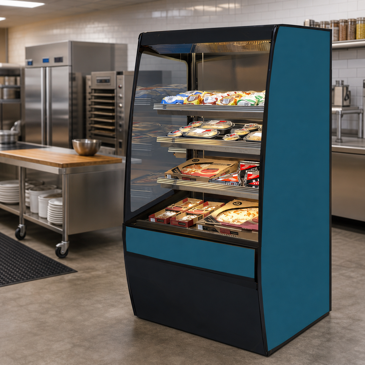 Product image #2 for Federal Industries Vision Series Non-Refrigerated Self-Serve High Profile Open-Air Merchandiser with Curved Ends