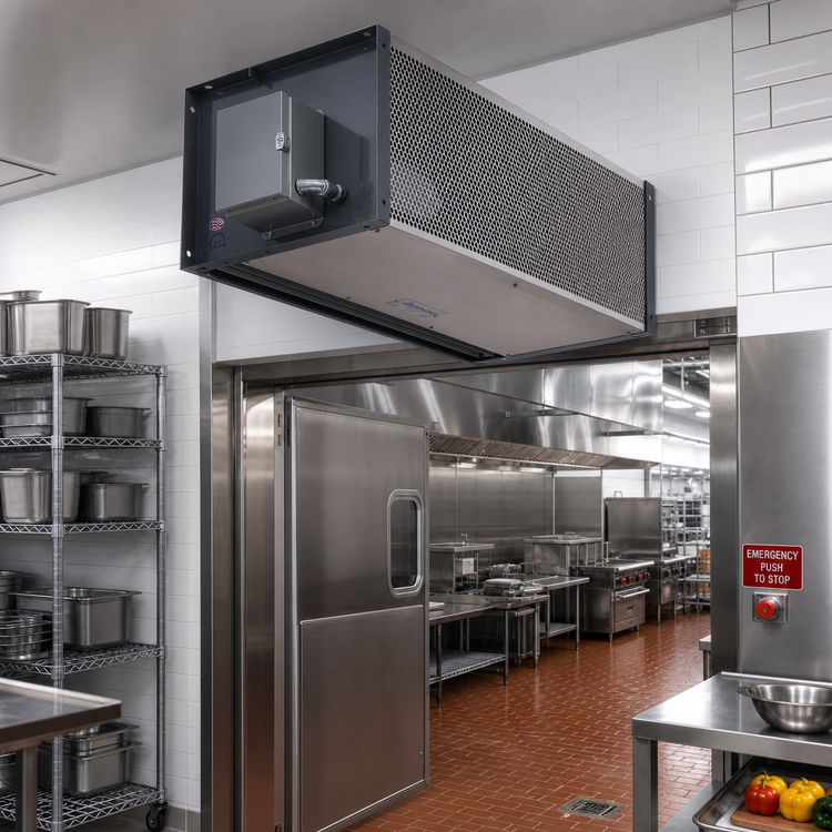 Product image #2 for Berner Industrial IDC12-2060A-1 60-Inch Ambient Direct Drive Air Curtain, 2 x 1/2 HP Motors