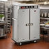 Thumbnail image #3 for FWE E-Series Dual-Heat Electric Banquet Holding Cabinet Cart, Double Doors, 72 Covered Plates