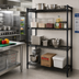 Thumbnail image #2 for Quantum 60-Inch Wide x 24-Inch Deep x 74-Inch High Wire Shelving Starter Kit