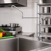 Thumbnail image #2 for T&S Brass B-0319-04 Single-Temperature Deck-Mount Single Pantry Faucet with 24-Inch Double-Joint Swing Nozzle