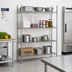Thumbnail image #2 for Advance Tabco Special Value Series 4-Shelf Stationary Chrome Wire Shelving Unit, 48W x 14D x 74H