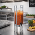Thumbnail image #2 for One by One 3-Gallon Square Acrylic Infusion Beverage Dispenser with Handles, Silver