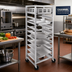 Thumbnail image #2 for Channel Manufacturing UR-13 Mobile All-Welded Aluminum Universal Pan Rack, 13-Pan Capacity, 25.5 x 26 x 70 Inches