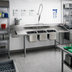 Thumbnail image #2 for Eagle Group Right-Hand Soiled Dishtable with Three-Compartment Pot Sink, 124-Inch Straight, 16/430 Stainless Steel Top
