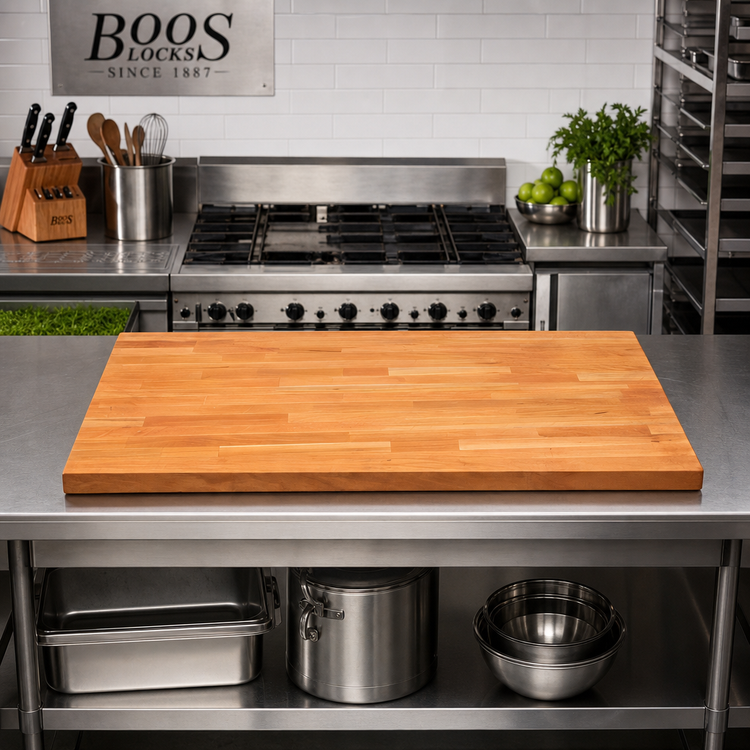 Product image #2 for Boos Block American Cherry Edge Grain Kitchen Countertop, 48" x 32" x 1-1/2" Thick, Varnique Finish