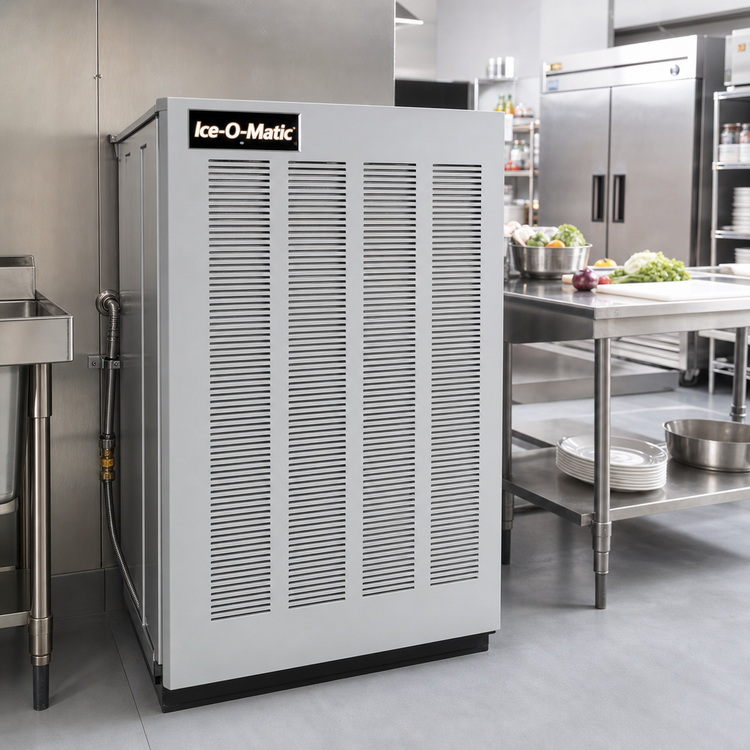 Product image #3 for Ice-O-Matic Flake-Style Water-Cooled Ice Maker with Self-Contained Condenser