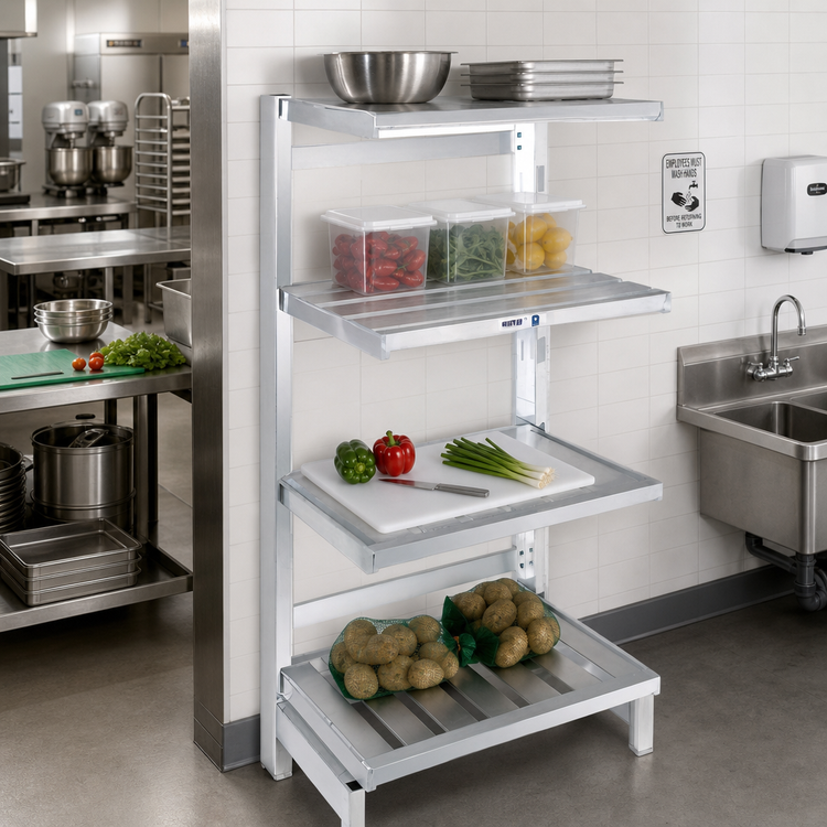 Product image #2 for Channel Manufacturing SC2448 Solid Aluminum Cantilevered Shelf