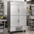 Thumbnail image #2 for Beverage-Air Horizon Series Two-Section Reach-In Refrigerator with Solid Half Doors, 40.2 Cu. Ft.