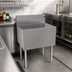 Thumbnail image #2 for Glastender Free Standing Stainless Steel Underbar Drainboard with Removable Perforated Insert, 30 x 19 Inches