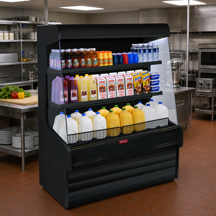 Product image #2 for Howard-McCray Ovation Series 75-Inch Dairy Open Merchandiser with 2 Lighted Shelves