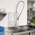 Thumbnail image #2 for T&S Brass EasyInstall 8-Inch Wall-Mount Workboard Pre-Rinse Add-On Faucet with 12-Inch Swing Nozzle and 1.07 GPM Spray Valve