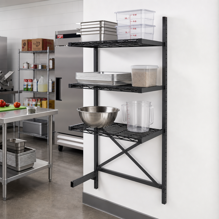 Product image #2 for Metro SmartLever Add-On Cantilevered Shelving Kit for 24 x 18 Inch Shelves