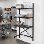 Thumbnail image #2 for Metro SmartLever SM761824-ADD Cantilevered Shelving Add-On Kit, Epoxy-Coated Steel, 76-3/8"H, for 24"W x 18"D Shelves